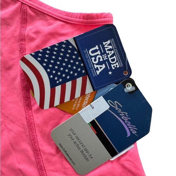 Sofibella Bright Pink Racerback Tank - Picture 5 of 10